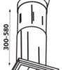 Abluft-Mauerkasten mit Verschlussklappe – Ø150mm/220x90mm
