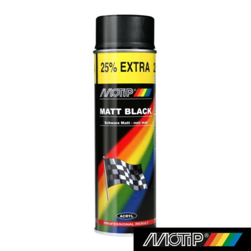Motip Sprühfarbe mattschwarz 500 ml