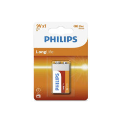 Batterie Philips Longlife 9V Blockbatterie