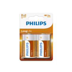 Batterie Philips Longlife D 2 Stück